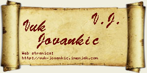 Vuk Jovankić vizit kartica